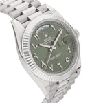 Rolex Day-Date Ref. 228236 Green Arabic dial platinum