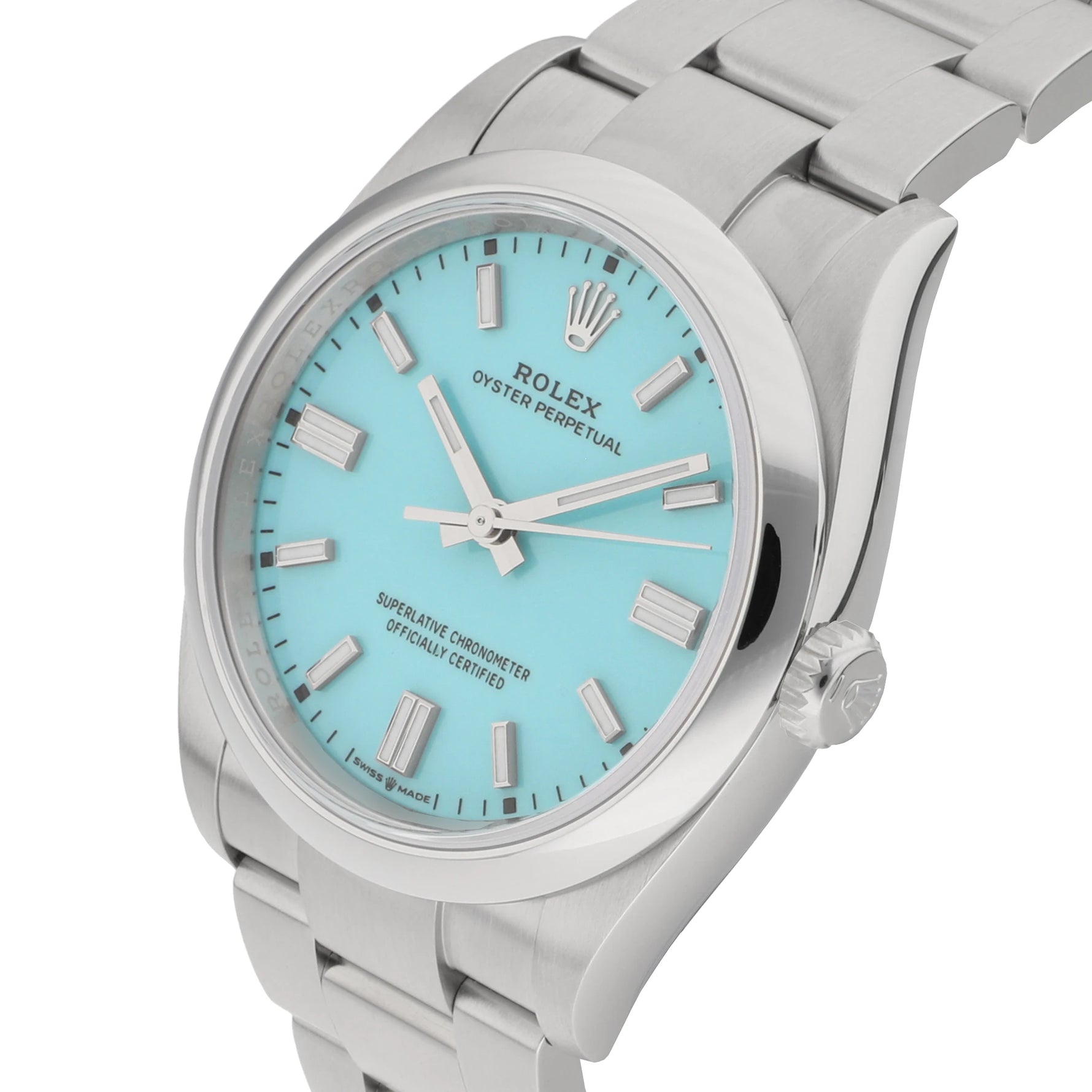 Rolex Ref. 126000 "Tiffany" blue dial stainless steel