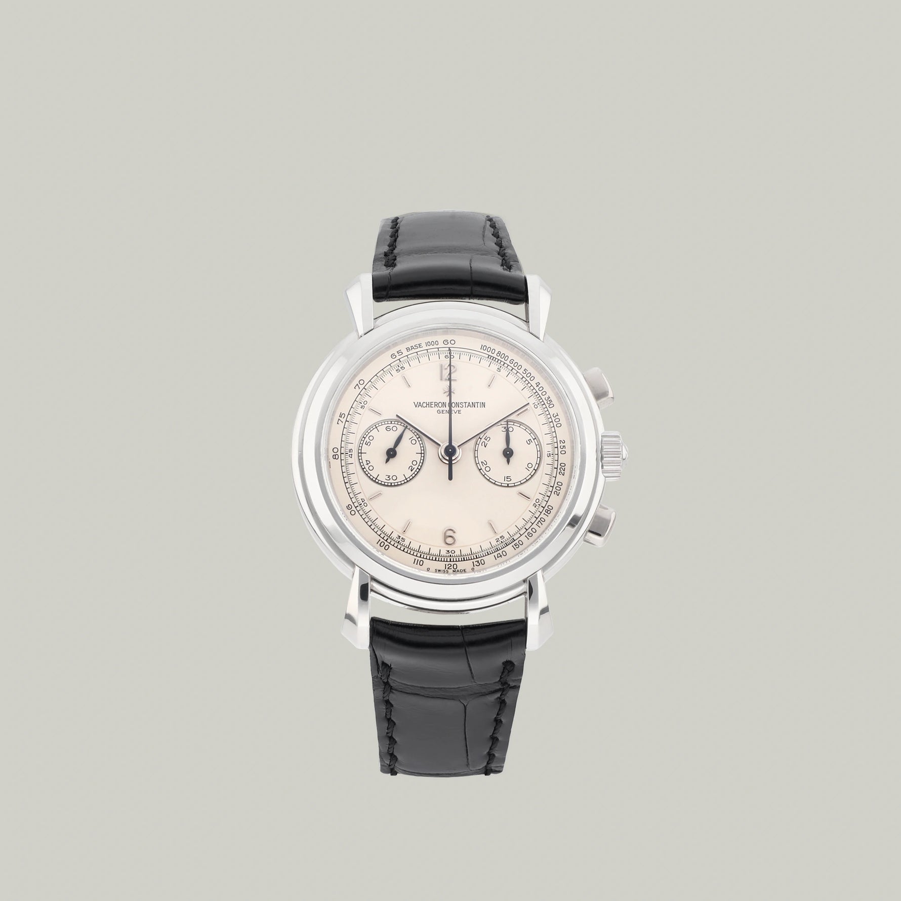 Vacheron Constantin Les Historiques Chronograph Ref. 47101/000P-7576 platinum cream dial