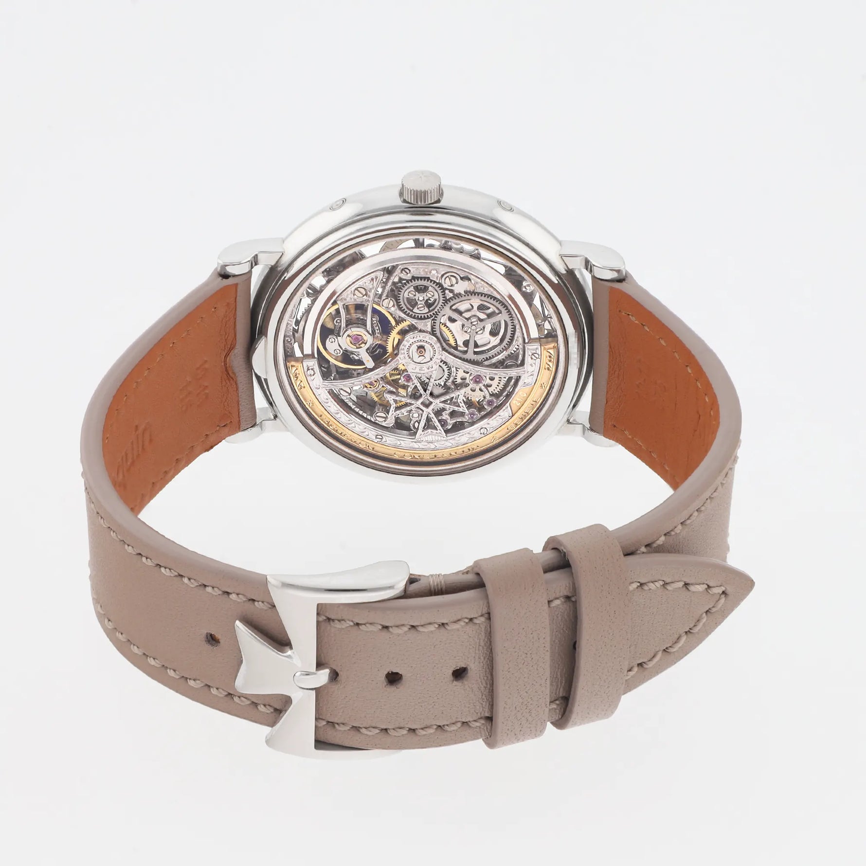 Vacheron Constantin Perpetual Calendar Ref. 43032/000P-3 platinum case and skeletonized dial with lapis lazuli moonphases