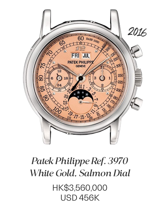 eric clapton patek philippe ref. 3970 white gold salmon dial